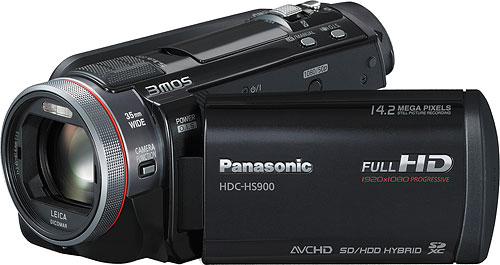 Panasonic's HDC-HS900 camcorder. Photo provided by Panasonic Consumer Electronics Co. Click for a bigger picture!