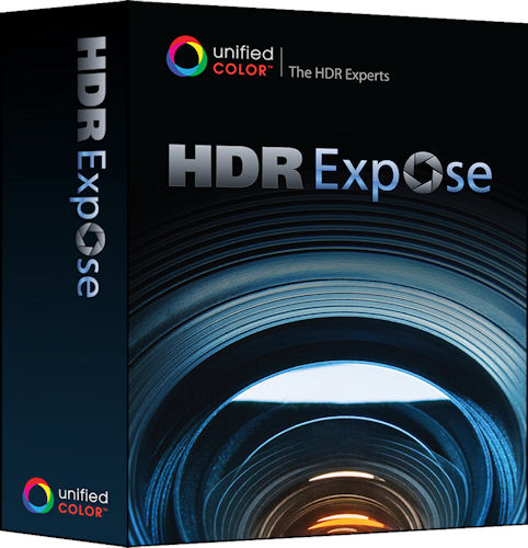 Unified Color's HDR Expose product packaging. Rendering provided by Unified Color Technologies LLC. Click for a bigger picture!