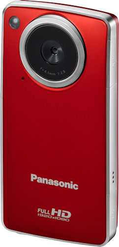 Front view of Panasonic's HM-TA1 video camera. Photo provided by Panasonic Consumer Electronics Co. Click for a bigger picture!