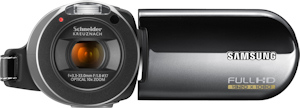 Samsung HMX-H106 camcorder. Photo provided by Samsung Electronics America Inc. Click for a bigger picture!