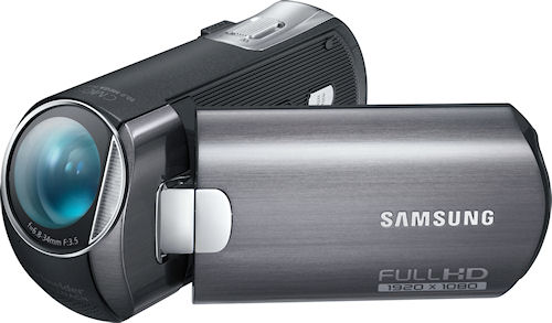 Samsung's HMX-M20 digital camcorder. Photo provided by Samsung Electronics America Inc. Click for a bigger picture!