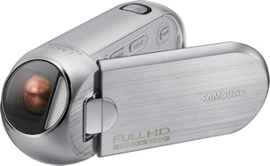 Samsung HMX-R10 digital camcorder. Photo provided by Samsung Electronics America Inc. Click for a bigger picture!