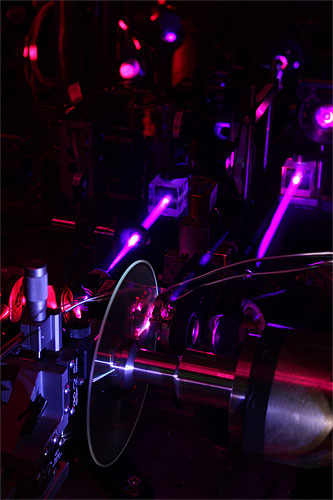 A prototype holographic drive system designed by GE researchers in the Applied Optics Lab at GE Global Research in Niskayuna, NY. Photo and caption provided by General Electric Co. / Business Wire. Click for a bigger picture!