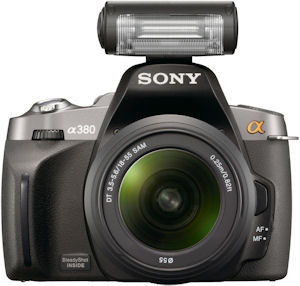 Sony's HVL-F20AM flash strobe. Photo provided by Sony Electronics Inc. Click for a bigger picture!