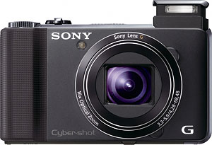 Sony's HX9V digital camera. Photo provided by Sony Electronics Inc. Click for a bigger picture!