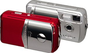 Hitachi's i.mega HDC-401 digital camera. Courtesy of Hitachi, with modifications by Michael R. Tomkins. Click for a bigger picture!