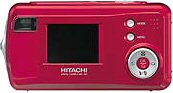 Hitachi's i.mega HDC-401 digital camera. Courtesy of Hitachi, with modifications by Michael R. Tomkins.