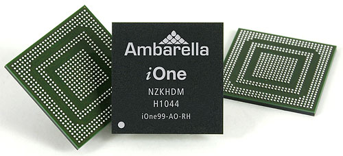 Ambarella's iOne System-on-Chip. Image provided by Ambarella Inc. Click for a bigger picture!