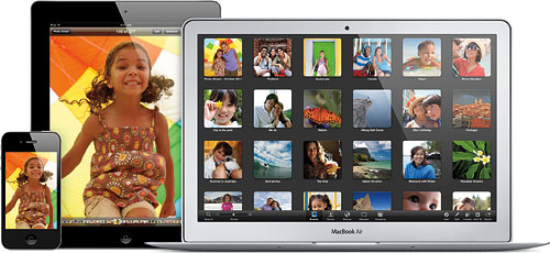 Apple's iCloud service aims to ease sharing of content between iOS 5 devices. Image provided by Apple Inc. Click for a bigger picture!