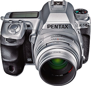The Pentax K-5 Limited Silver. Photo provided by Pentax Imaging Co. Click here for a bigger picture!