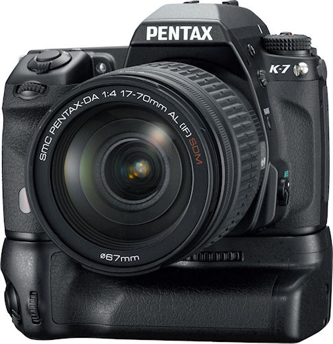 The Bhutan Travel Photogrpahy Scholarship award includes the recipients' choice of Pentax photographic equipment, up to AU$2000. Shown is the prosumer Pentax K-7 digital SLR. Photo provided by Pentax Imaging Co. Click for a bigger picture!