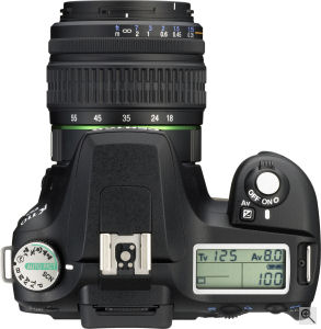 Pentax's K110D digital SLR. Copyright &copy; 2006, The Imaging Resource. All rights reserved. Click for a bigger picture!