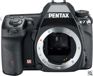 Pentax's K-7 single-lens reflex digital camera. Photo provided by Pentax Imaging Co. Click for a bigger picture!