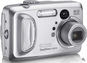 Kodak's EasyShare CX6230 digital camera. Courtesy of Kodak Germany, with modifications by Michael R. Tomkins. Click for a bigger picture!
