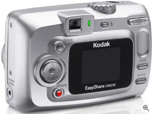 Kodak's EasyShare CX6230 digital camera. Courtesy of Kodak Germany, with modifications by Michael R. Tomkins. Click for a bigger picture!