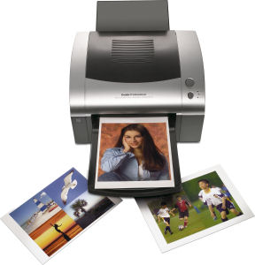 Kodak Professional's 1400 Digital Photo Printer. Courtesy of Eastman Kodak Co., with modifications by Michael R. Tomkins. Click for a bigger picture!