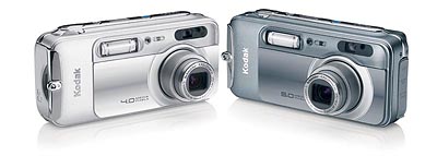 Kodak's LS743 & 753 digital cameras. Courtesy of Eastman Kodak, with modifications by Imaging Resource.