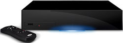 LaCie's LaCinema Black RECORD wireless HD media player, front view. Photo provided by LaCie USA. Click for a bigger picture!