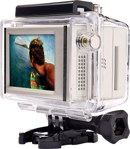 The combination of LCD BacPac and HD HERO can be installed in a waterproof housing. Photo provided by Woodman Labs Inc. Click for a bigger picture!