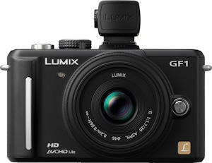 Panasonic's Lumix DMC-GF1 digital camera. Photo provided by Panasonic Consumer Electronics Co. Click for a bigger picture!