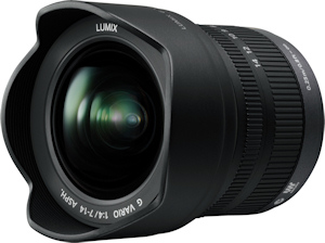 Panasonic's Lumix G Vario 7-14mm F4.0 Asph. lens. Photo provided by Panasonic Consumer Electronics Co. Click for a bigger picture!