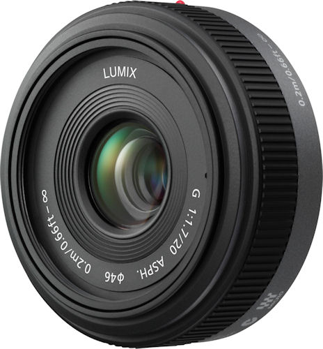 Panasonic LUMIX G 20mm/F1.7 ASPH (bottom) lens. Photos provided by Panasonic Consumer Electronics Co. Click for a bigger picture!
