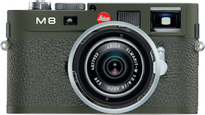 Leica's M8.2 Safari edition digital camera, close-up. Photo provided by Leica Camera AG. Click for a bigger picture!
