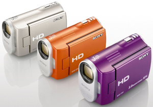 Sony MHS-CM1 digital camcorder. Photo provided by Sony Electronics. Click for a bigger picture!