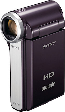 Sony's Bloggie MHS-CM5 digital camcorder. Photo provided by Sony Electronics Inc. Click for a bigger picture!