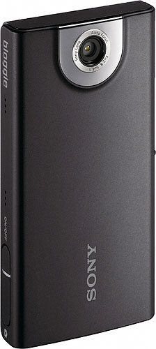 Sony's Bloggie MHS-FS1 pocket video camera. Photo provided by Sony Electronics Inc. Click for a bigger picture!