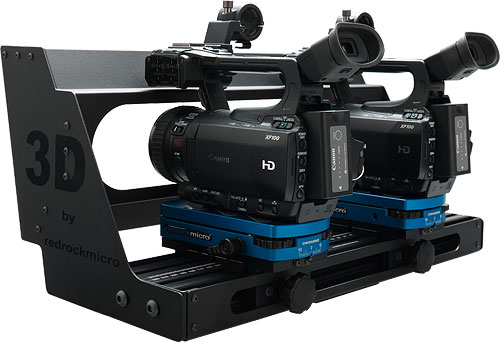 Redrock Micro's micro3D video camera rig. Photo provided by Redrock Microsystems LLC. Click for a bigger picture!