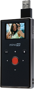 Flip MinoHD with USB jack extended, rear view. Photo provided by Pure Digital Technologies Inc. Click for a bigger picture!