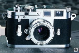 Minox's Digital Classic Camera Leica M3.  Courtesy of Minox, with modifications by Michael R. Tomkins. Click for a bigger picture!