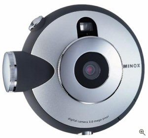 Minox's DD1 digital camera. Courtesy of Minox Germany, with modifications by Michael R. Tomkins. Click for a bigger picture!