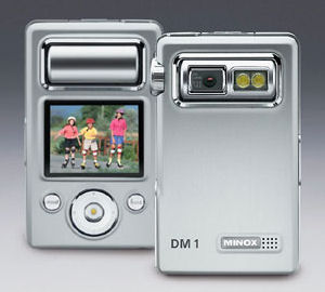 Minox's DM 1 digital camera. Courtesy of Minox, with modifications by Michael R. Tomkins.