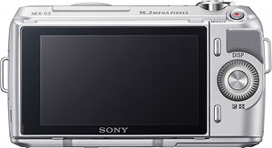 Sony's Alpha NEX-C3 compact system camera. Photo provided by Sony Electronics Inc. Click for a bigger picture!