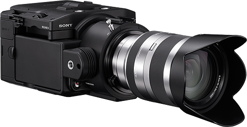 Sony's NEX-FS100U E-mount camcorder. Photo provided by Sony Europe (Belgium) N.V. Click for a bigger picture!