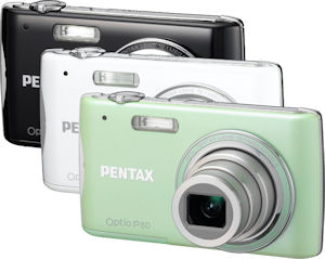 Pentax's Optio P80 digital camera. Photo provided by Pentax Imaging Co. Click for a bigger picture!