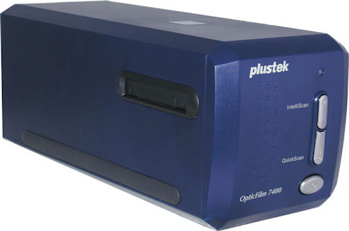 Plustek's OpticFilm 7400 film scanner. Photo provided by Plustek Inc. Click for a bigger picture!