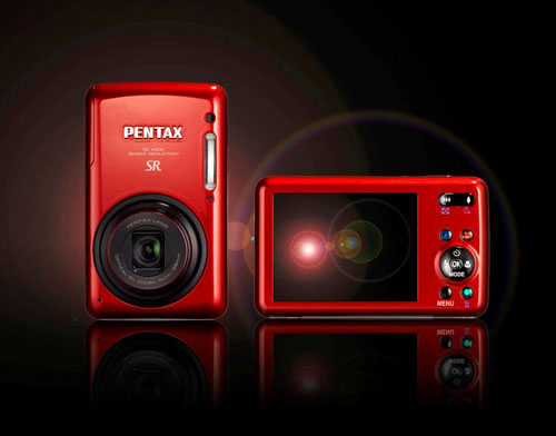 Pentax's Optio S1 digital camera is now available in incandescent red in the European market. Photo provided by Pentax Europe Imaging Systems Ltd.