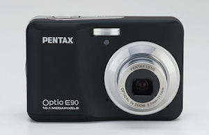 Pentax's Optio E90 digital camera. Photo provided by Pentax. Click for a bigger picture!