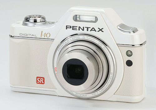 The Pentax Optio I-10 digital camera features retro styling. Photo provided by Pentax Imaging Co. Click for a bigger picture!