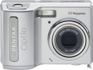 Pentax's Optio M10 digital camera. Courtesy of Pentax, with modifications by Michael R. Tomkins. Click for a bigger picture!