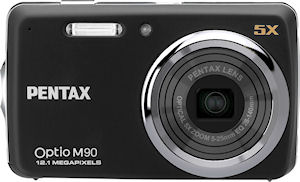 Pentax's Optio M90 digital camera. Photo provided by Pentax Europe Imaging Systems Ltd. Click for a bigger picture!