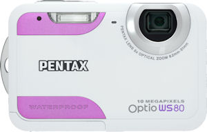 Pentax's Optio WS80 digital camera. Photo provided by Pentax Imaging Co. Click for a bigger picture!