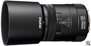 PENTAX D FA MACRO 100mm F2.8 WR lens. Photo provided by PENTAX of America, Inc. Click for a bigger picture!