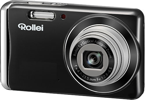 Rollei's Powerflex 450 has a 14-megapixel 1/2.33-inch CCD sensor, 5x optical zoom lens, 2.7-inch LCD panel, and SD / SDHC card storage. Image provided by Rollei. Click for a bigger picture!