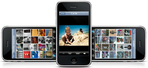 PhotoBox2go software running on Apple's iPhone. Image provided by PhotoBox. Click for a bigger picture!