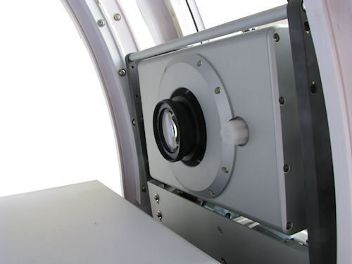 The Photosimile 5000's camera platter seen from inside the light box. Photo provided by Ortery Technologies. Click for a bigger picture!