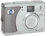 HP's PhotoSmart 735 digital camera. Courtesy of HP, with modifications by Michael R. Tomkins.